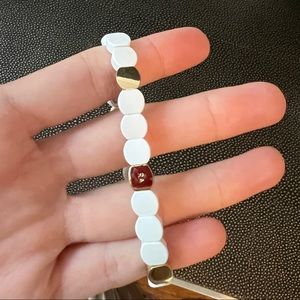 Roxanne Assoulin white and gold bracelet